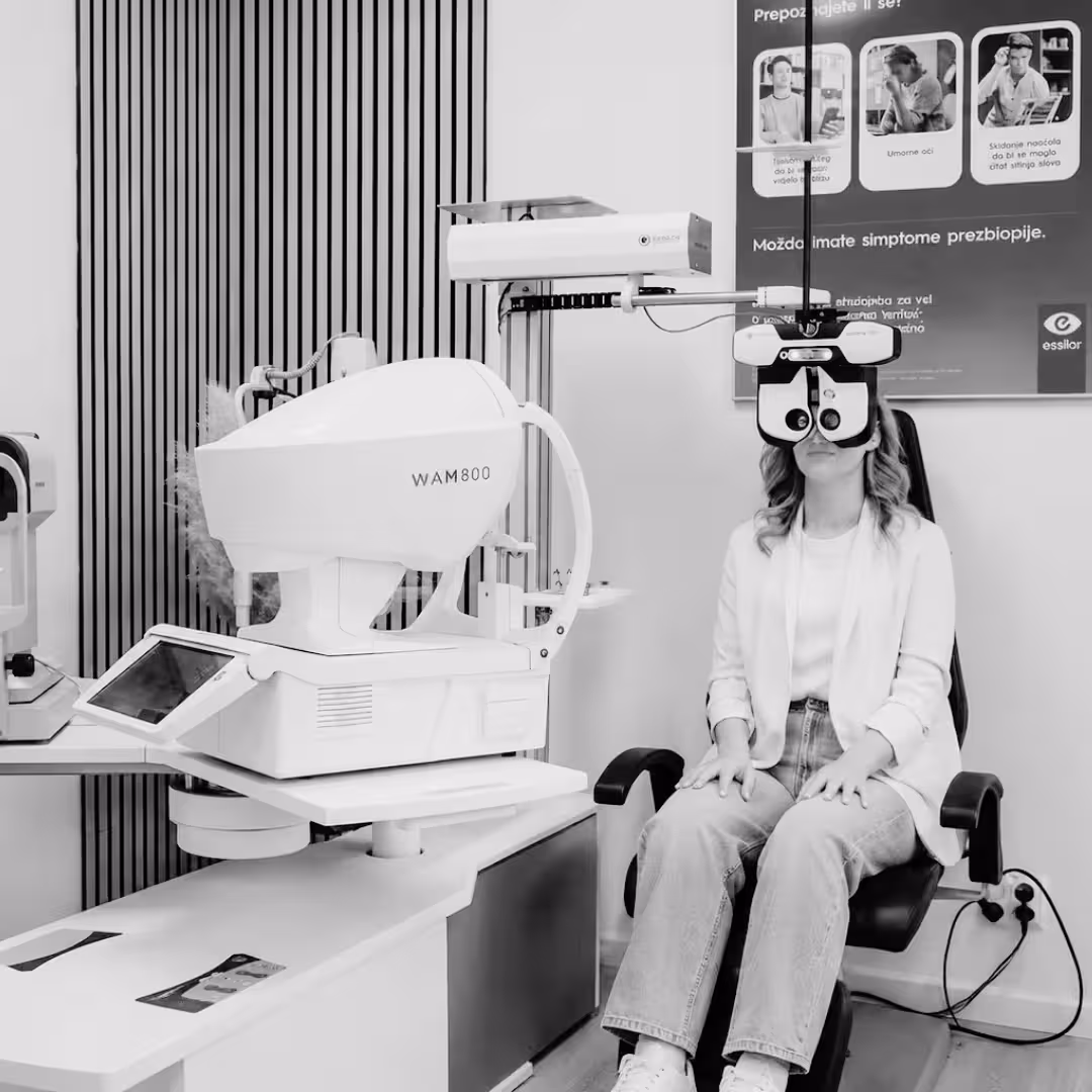 Ordinacija za besplatan pregled vida u Sesvetama — Optika Ljiljana s WAM 800, Vision-R 700 i Visioffice X uređajima